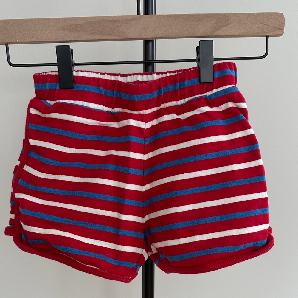 Hanna Andersson Red and Blue Striped Kids Shorts